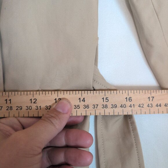 J.Crew Tan Double-Breasted Trench Coat 2P Petite - Picture 13 of 13